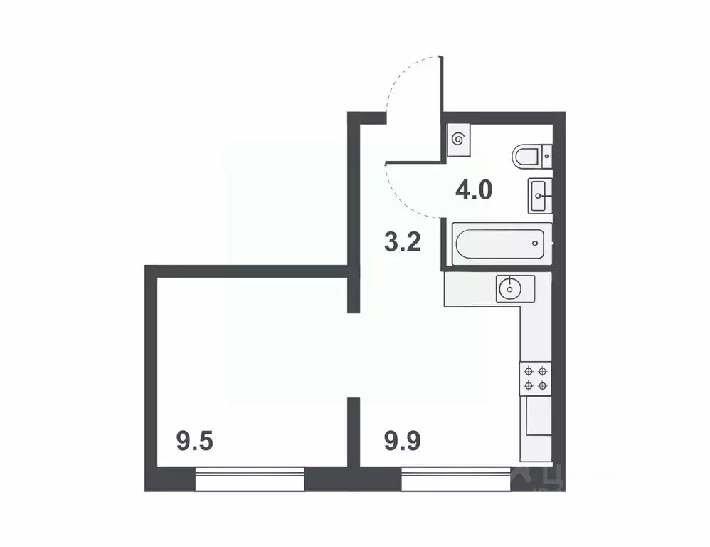 1-к кв. Кировская область, Киров бул. Прибрежный, 6 (26.6 м) - Фото 0