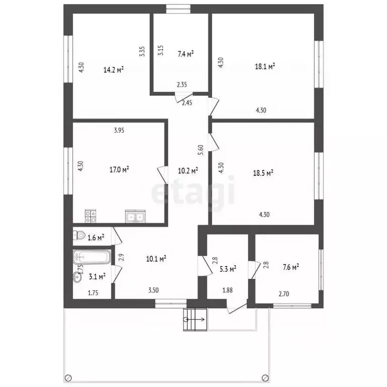 Дом в Краснодарский край, Кущевская ст-ца ул. Сибирская (104 м) - Фото 2