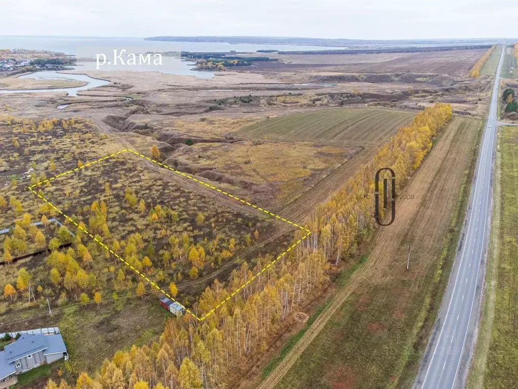 Участок в Татарстан, Рыбно-Слободский район, Анатышское с/пос, с. ... - Фото 1