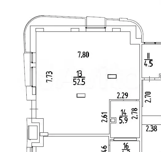 Офис 58,4 кв м - Фото 0