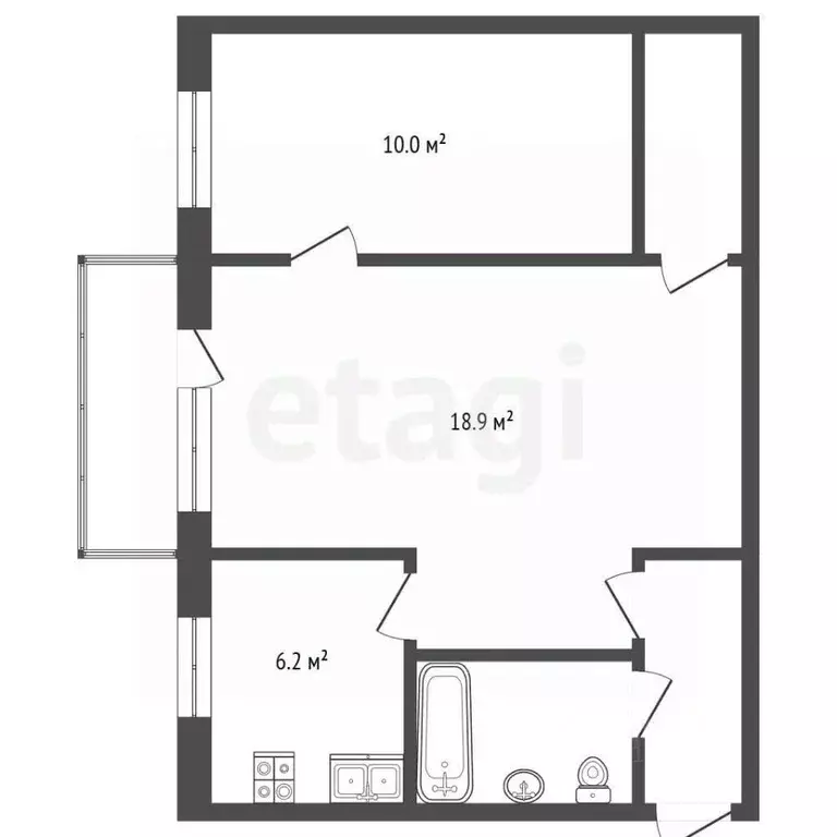 2-к кв. Московская область, Химки Ленинский просп., 27 (43.0 м) - Фото 2