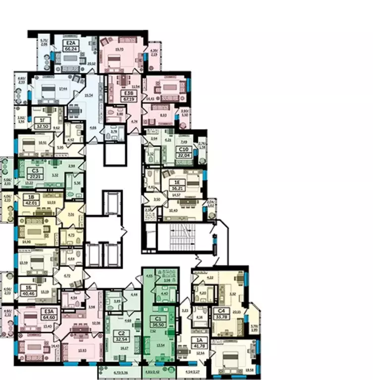 3-к кв. Ростовская область, Ростов-на-Дону Ворошиловский просп., 82/4 ... - Фото 2