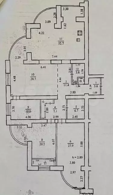 4-к. квартира, 182 м, 10/13 эт. - Фото 0