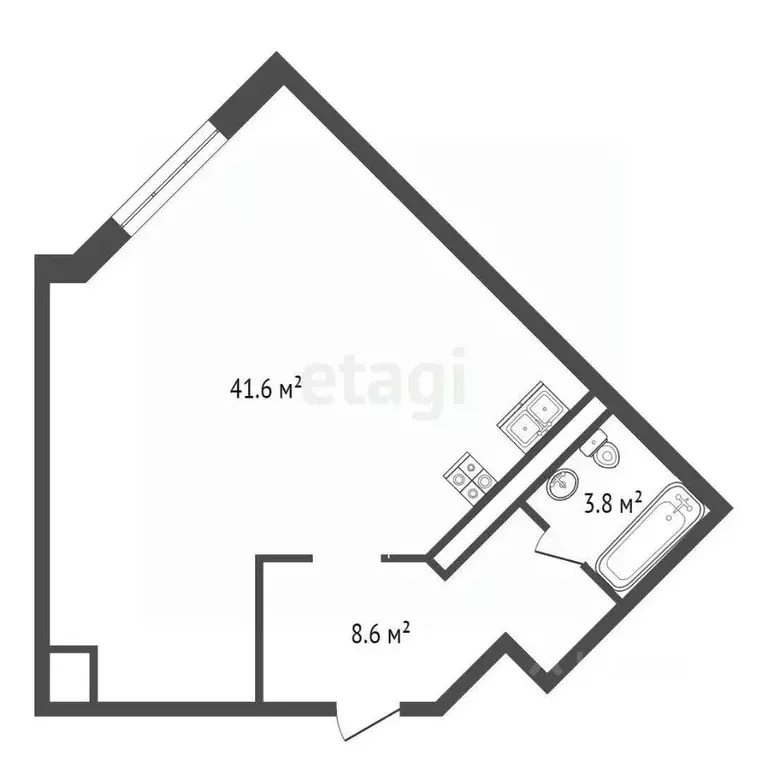 2-к кв. Тюменская область, Тюмень ул. Чернышевского, 2Бк11 (54.4 м) - Фото 1