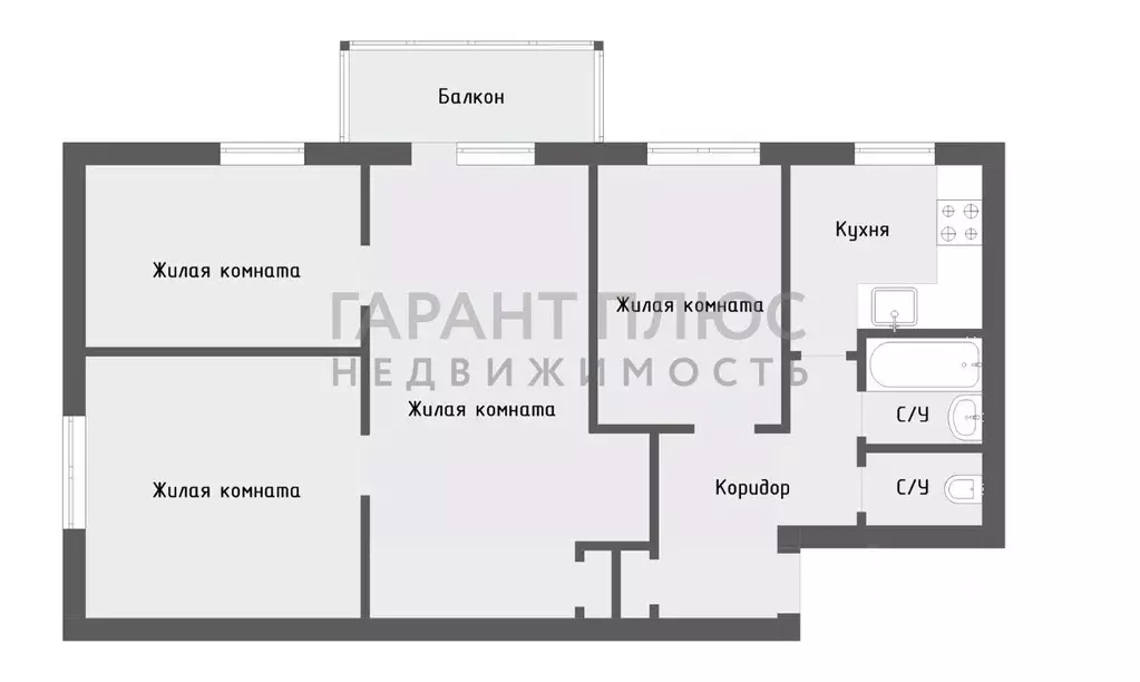 4-к кв. Липецкая область, Липецк ул. Космонавтов, 66 (60.6 м) - Фото 1