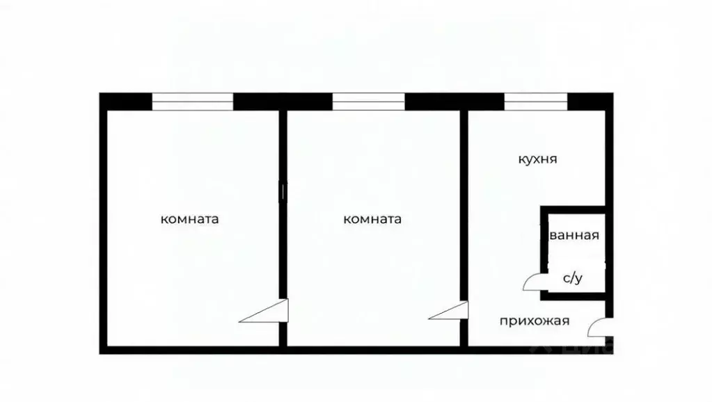 2-к кв. Иркутская область, Иркутск ул. Баумана, 210А (44.8 м) - Фото 1