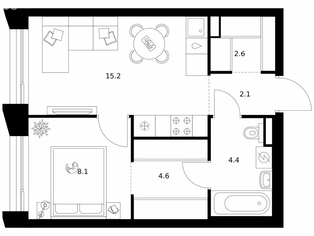 1-комнатная квартира: Зеленоград, Георгиевский проспект, 27к1 (37 м) - Фото 1