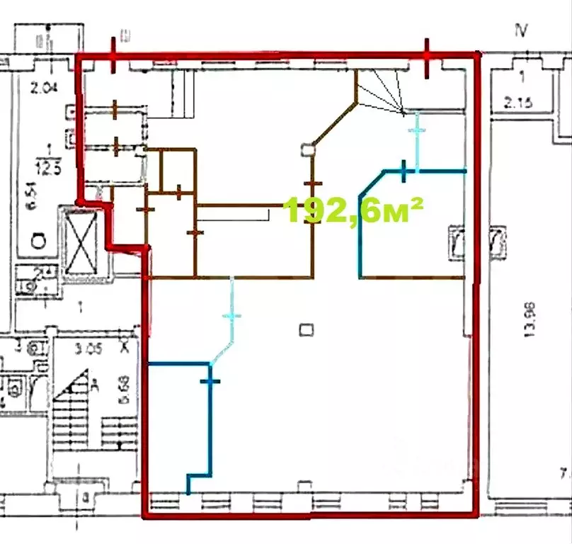 Помещение свободного назначения в Москва пер. Печатников, 19С1 (193 м) - Фото 2
