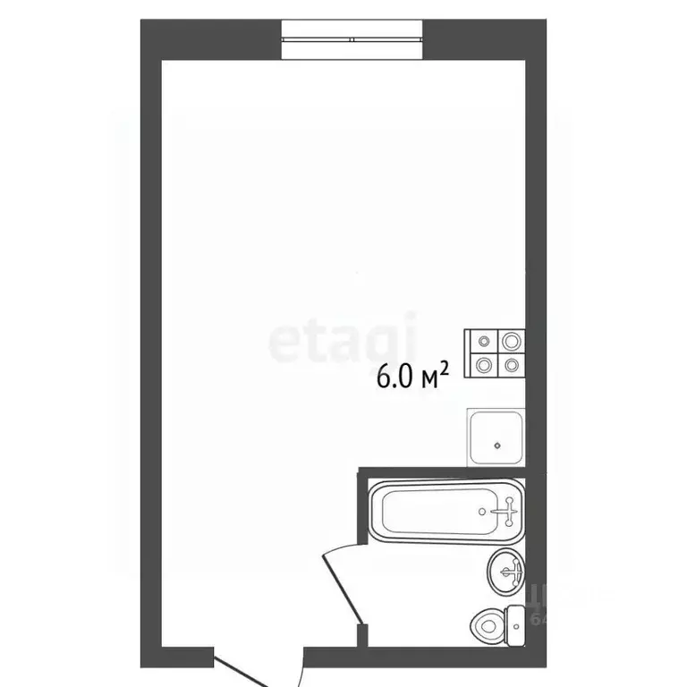 Студия Алтайский край, Барнаул Северо-Западная ул., 10А (21.5 м) - Фото 1
