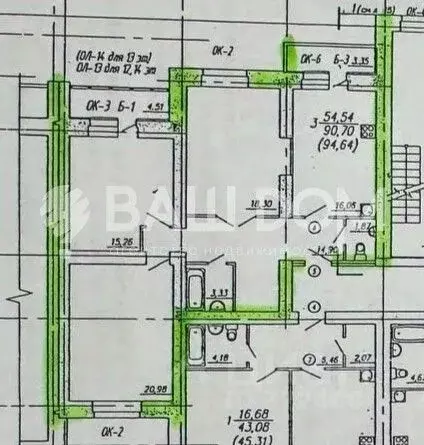 3-к кв. Брянская область, Брянск ул. Дуки, 75 (91.0 м) - Фото 2