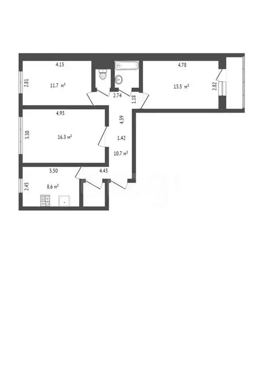 3-комнатная квартира: Ижевск, улица Карла Либкнехта, 26 (66.4 м) - Фото 0