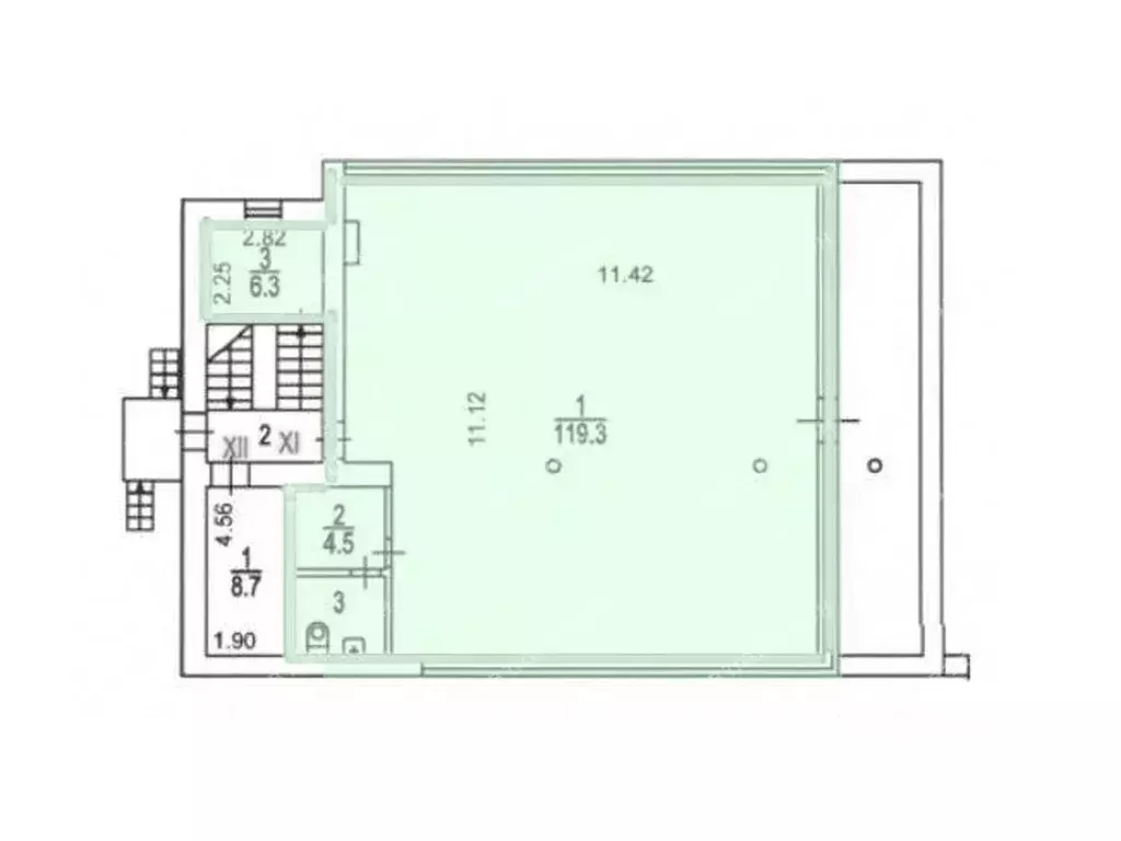 Офис в Москва Малый Ивановский пер., 7-9С1 (158 м) - Фото 2