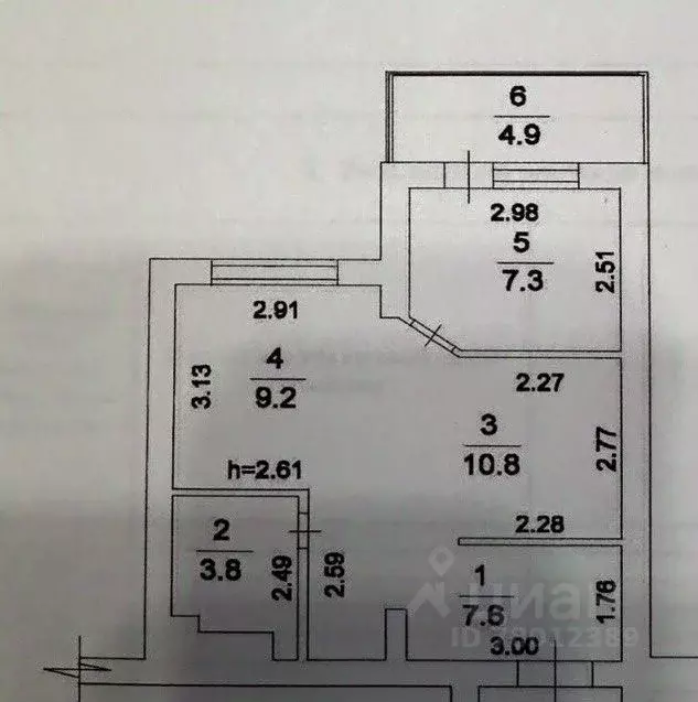 2-к кв. Иркутская область, Иркутск Байкальская ул., 208 (43.0 м) - Фото 1