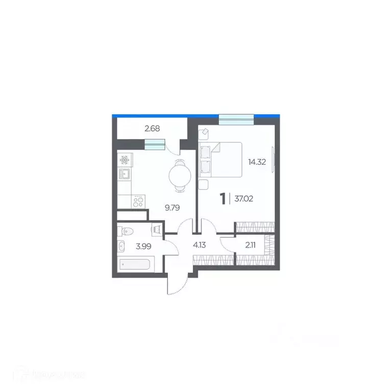 1-к кв. Рязанская область, Рязанский район, Дядьковское с/пос, с. ... - Фото 2