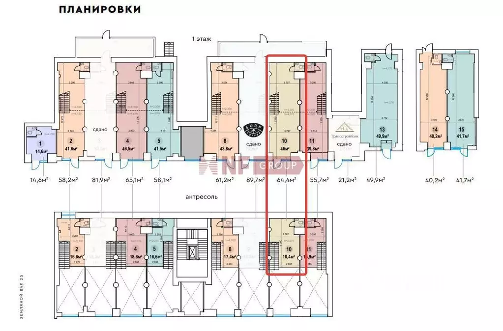 Торговая площадь в Москва ул. Земляной Вал, 25 (64 м) - Фото 1
