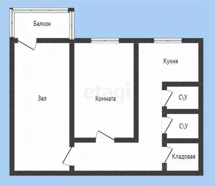 2-к кв. Приморский край, Артем ул. Ватутина, 10 (43.6 м) - Фото 1