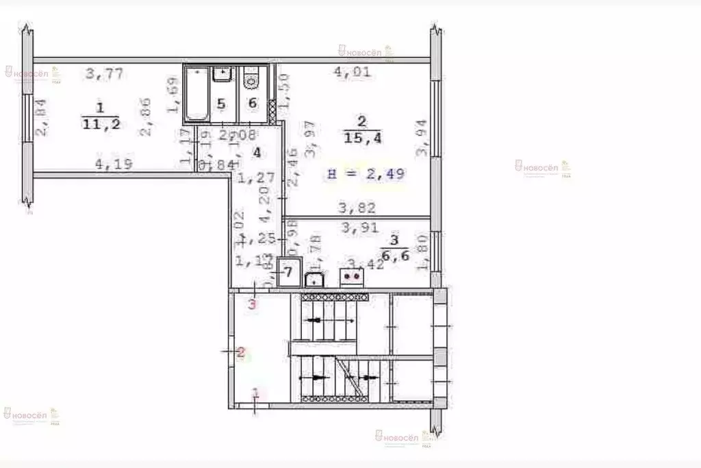 2-комнатная квартира: Екатеринбург, улица Токарей, 46 (43 м) - Фото 0