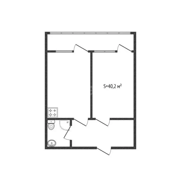 1-комнатная квартира: Краснодар, Старокубанская улица, 139 (40.2 м) - Фото 1