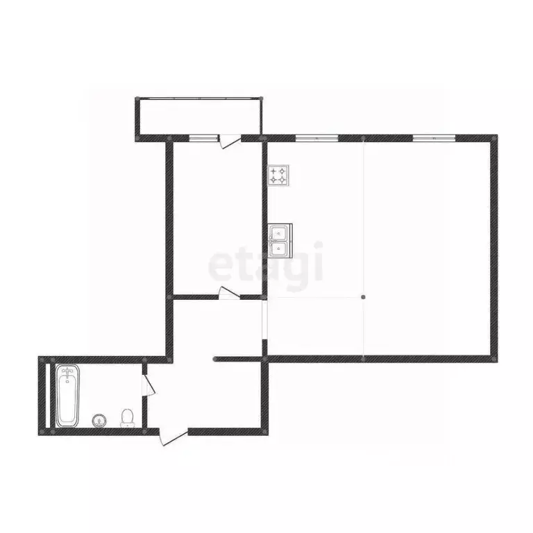 2-к кв. Иркутская область, Иркутск Ново-Ленино мкр, Территория 1-й ... - Фото 1