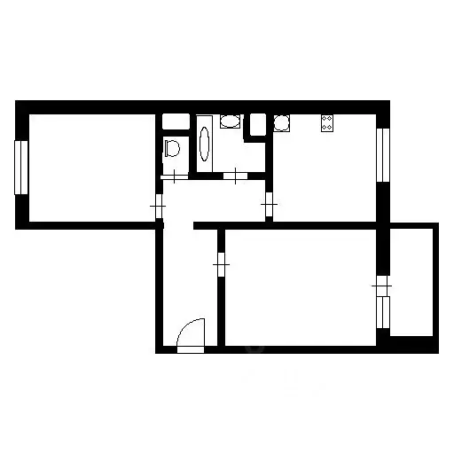 2-к кв. Нижегородская область, Нижний Новгород ул. Родионова, 45 (68.0 ... - Фото 2