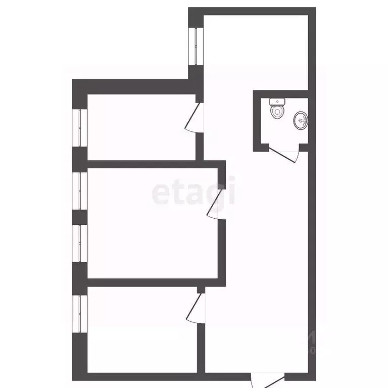 3-к кв. Ярославская область, Рыбинск Крестовая ул., 73 (64.6 м) - Фото 2