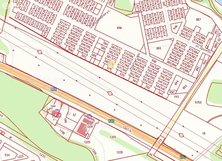 Участок в Высокогорский район, посёлок Дачное (6 м) - Фото 1