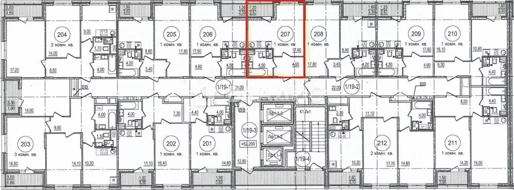 Студия Санкт-Петербург ул. Среднерогатская, 16к5 (26.6 м) - Фото 1