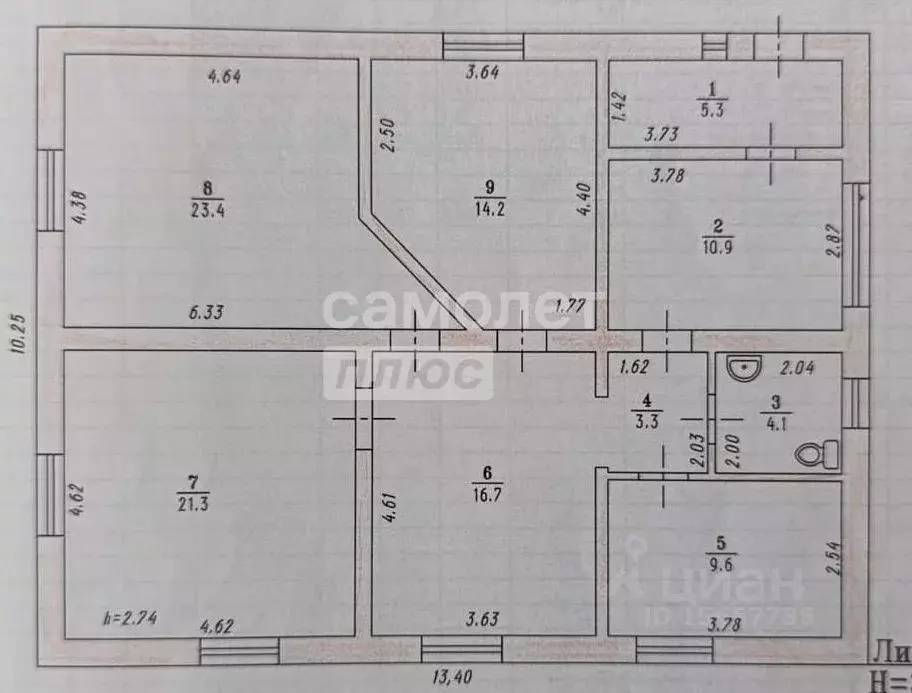 Дом в Омская область, Омский район, Богословское с/пос, с. ... - Фото 2