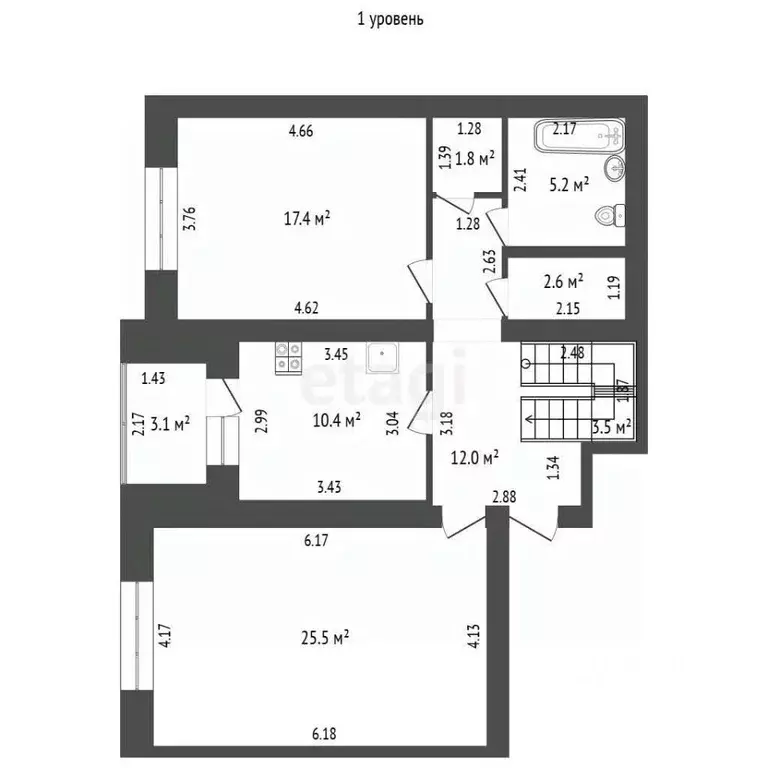5-к кв. Алтайский край, Барнаул Молодежная ул., 62Б (178.4 м) - Фото 2