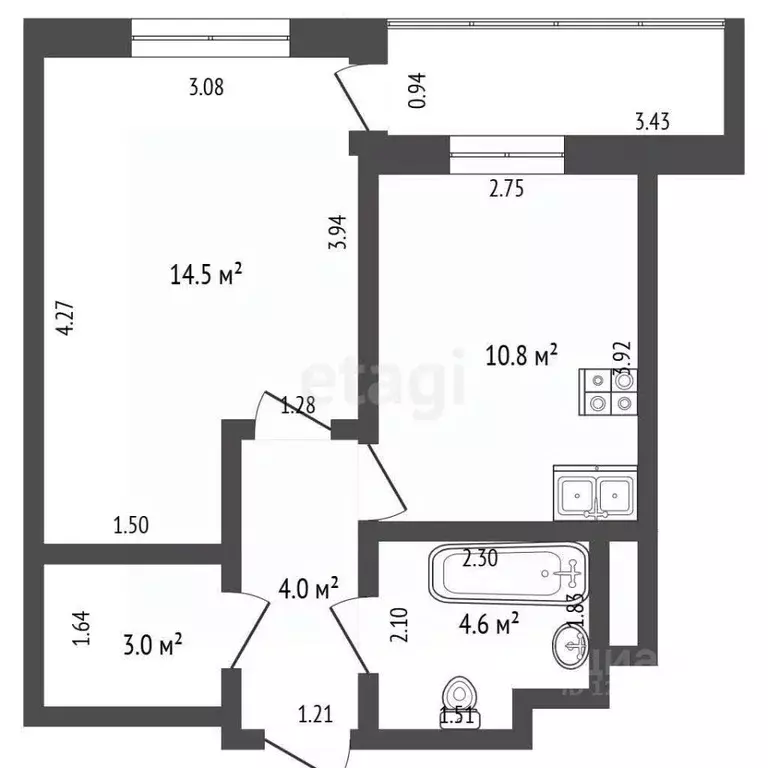 1-к кв. Москва Сосенское поселение, просп. Куприна, 40к1 (38.5 м) - Фото 0