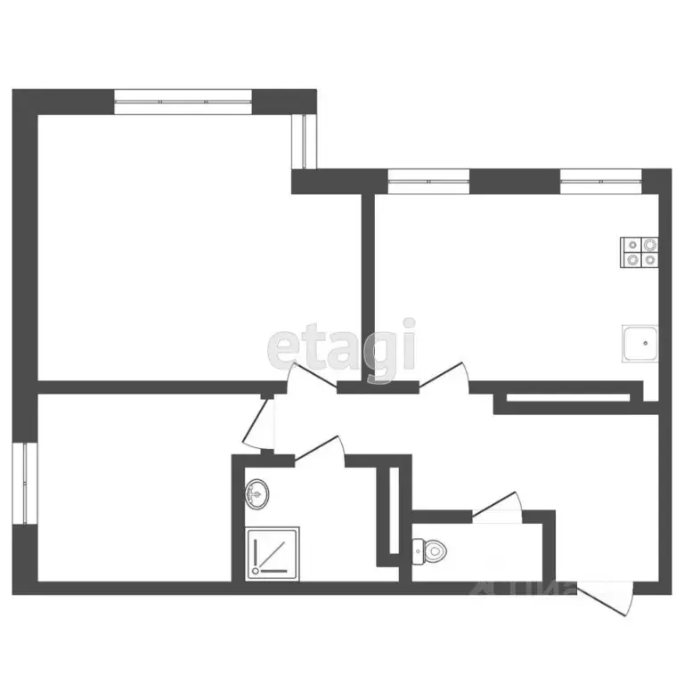 2-к кв. Тюменская область, Тюмень проезд Тихий, 6 (64.9 м) - Фото 2