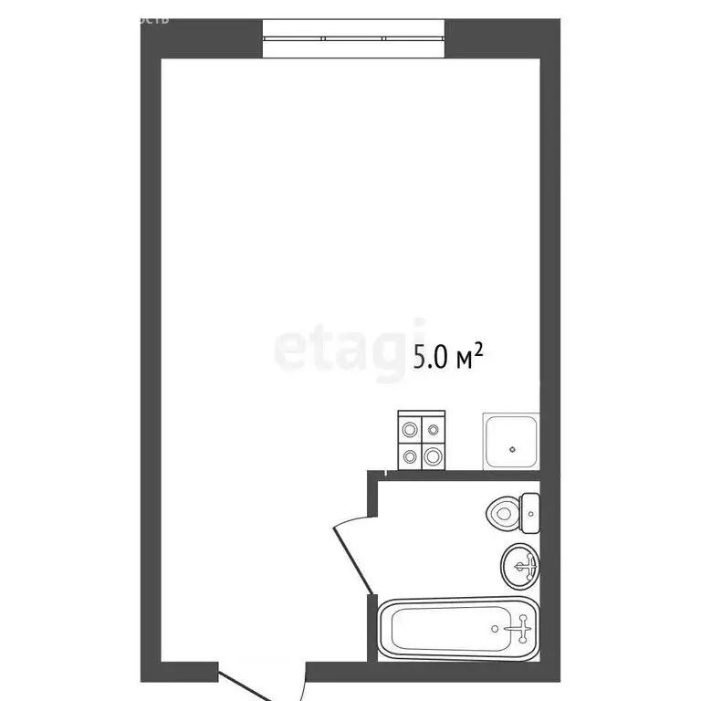 Квартира-студия: Новый Уренгой, микрорайон Лимбяяха, микрорайон ... - Фото 1