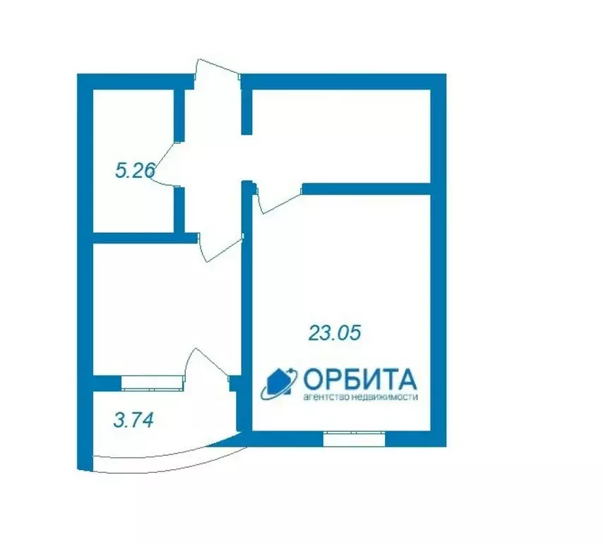 1-комнатная квартира: Патрушева, улица Михаила Лермонтова, 1 (41.1 м) - Фото 0