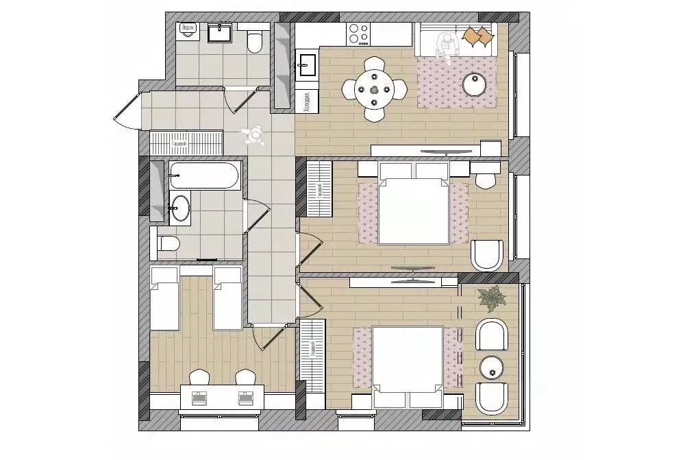3-к кв. Кировская область, Киров Мелькомбинатовский проезд, 3 (81.8 м) - Фото 1