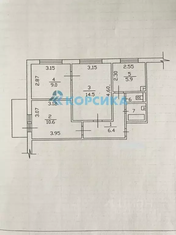 3-к кв. Татарстан, Набережные Челны Московский просп., 169 (51.2 м) - Фото 1