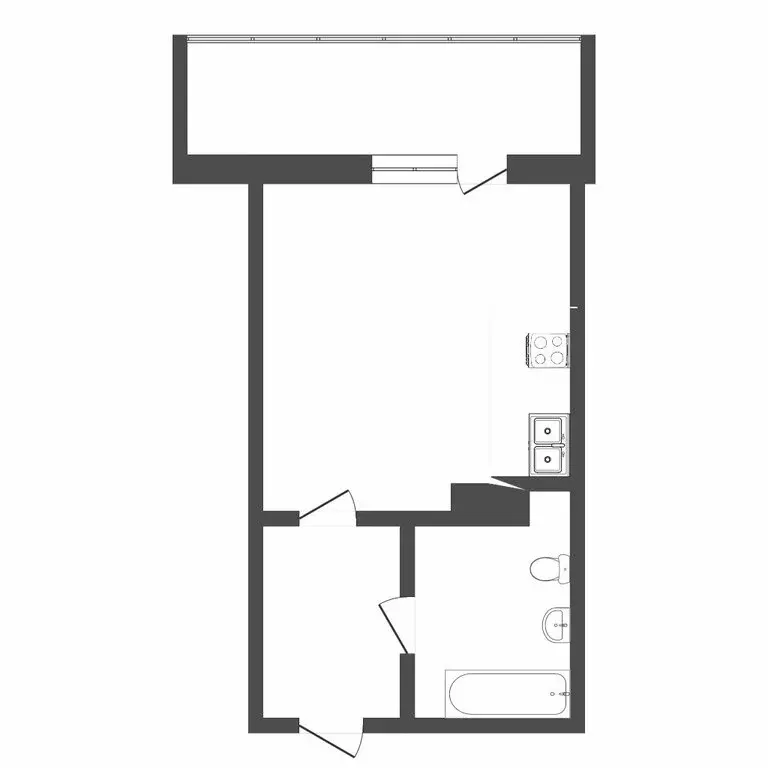 Квартира-студия: Тюмень, Верхнетарманская улица, 3 (20 м) - Фото 0