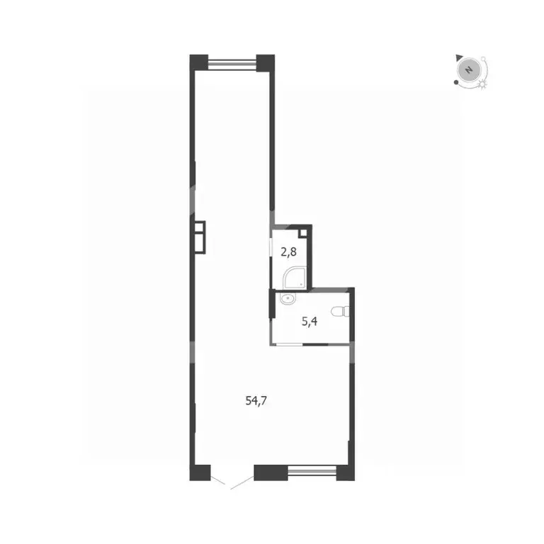 Помещение свободного назначения в Москва 3-я оч., Шагал жилой ... - Фото 2