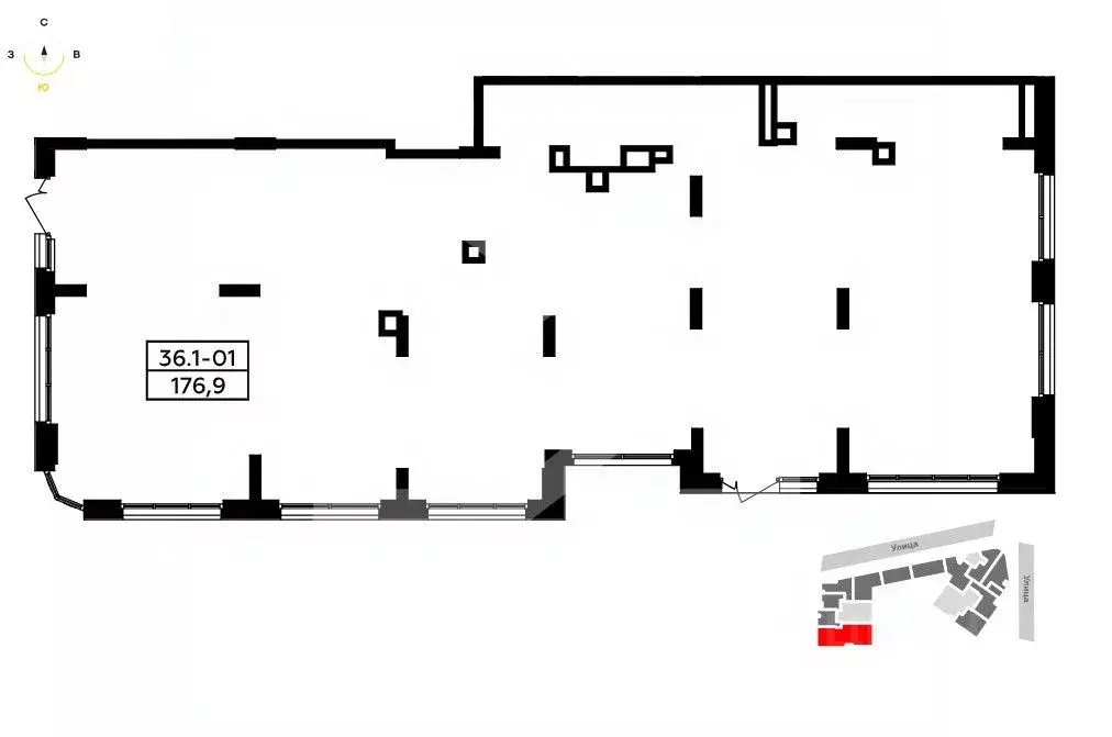 Торговая площадь в Москва № 167 кв-л,  (177 м) - Фото 1