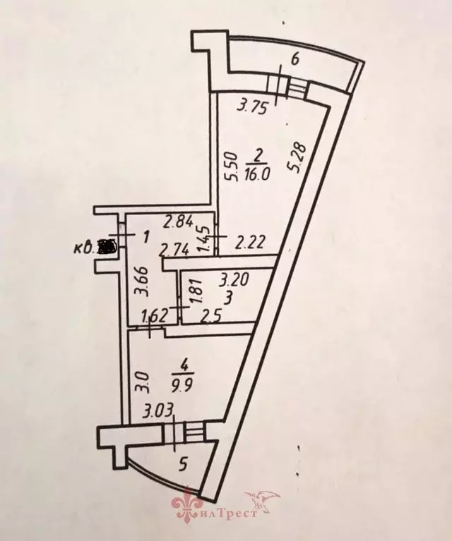 1-к кв. Белгородская область, Белгород ул. Макаренко, 28 (38.6 м) - Фото 1