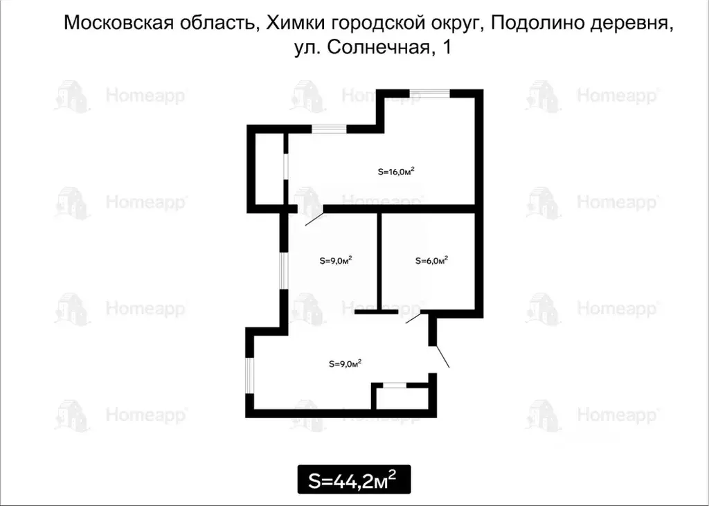 2-к кв. Московская область, Химки городской округ, д. Подолино ул. ... - Фото 1