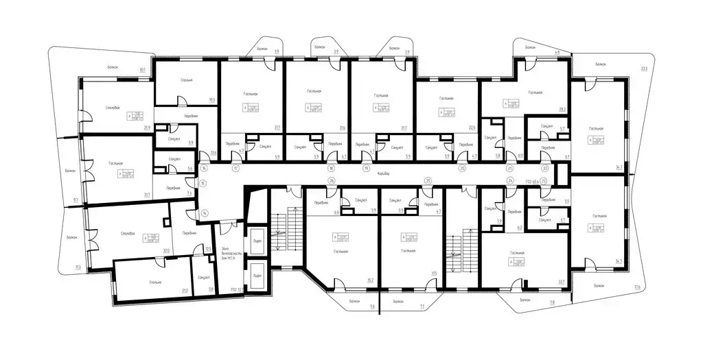 Квартира-студия: Светлогорск, жилой комплекс Русь-2 (69.8 м) - Фото 2