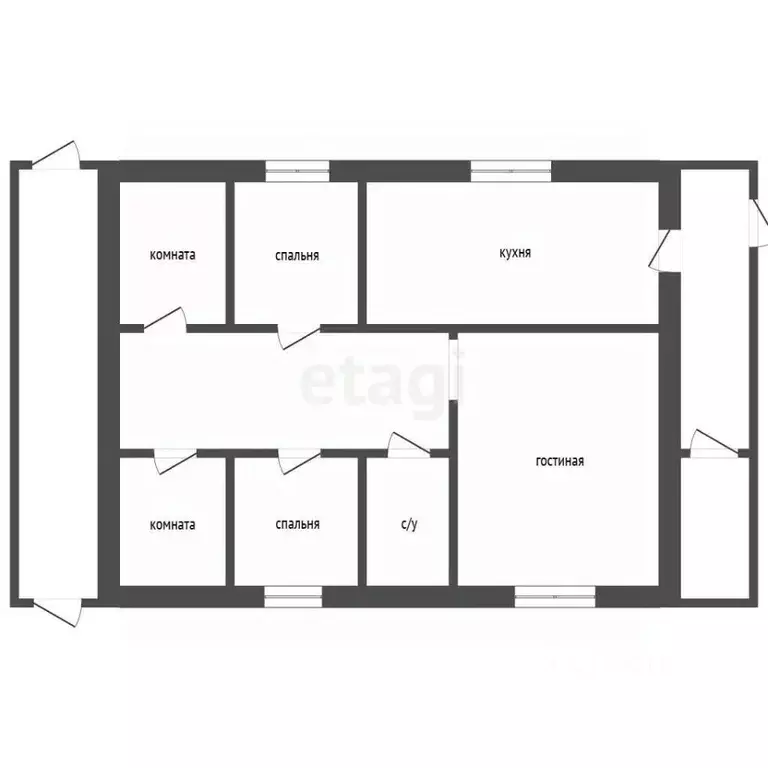 Дом в Челябинская область, с. Уйское ул. Молодежная, 1 (102 м) - Фото 2