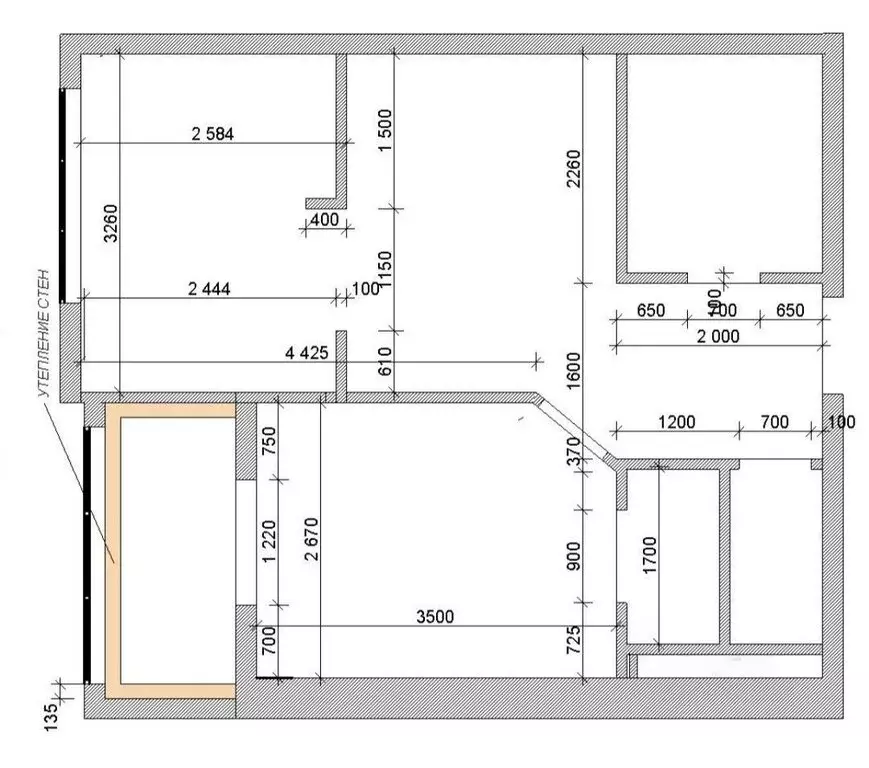 2-комнатная квартира: Москва, Коломенский проезд, 21 (38 м) - Фото 1