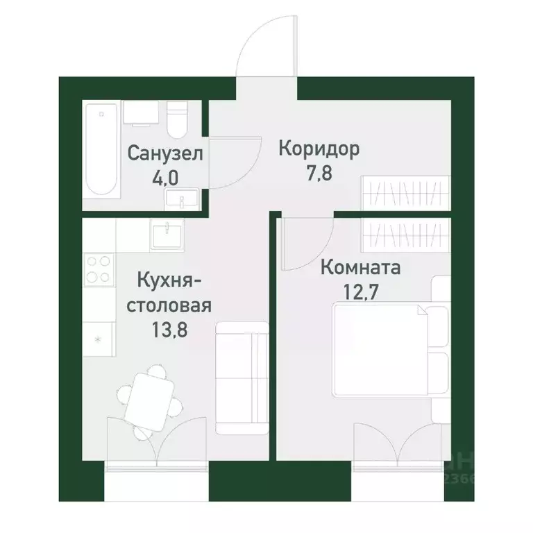1-к кв. Свердловская область, Екатеринбург Твоя Привилегия жилой ... - Фото 0