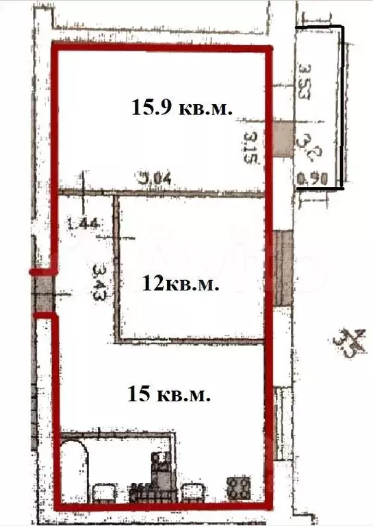 2-к. квартира, 49,5 м, 10/10 эт. - Фото 0