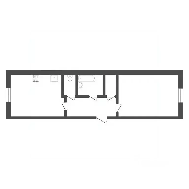 1-к кв. Тюменская область, Тюмень Ткацкий проезд, 3 (33.0 м) - Фото 2