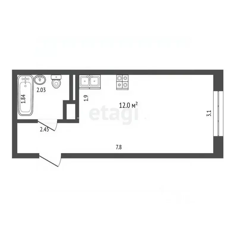 Студия Московская область, Красногорск городской округ, пос. ... - Фото 2