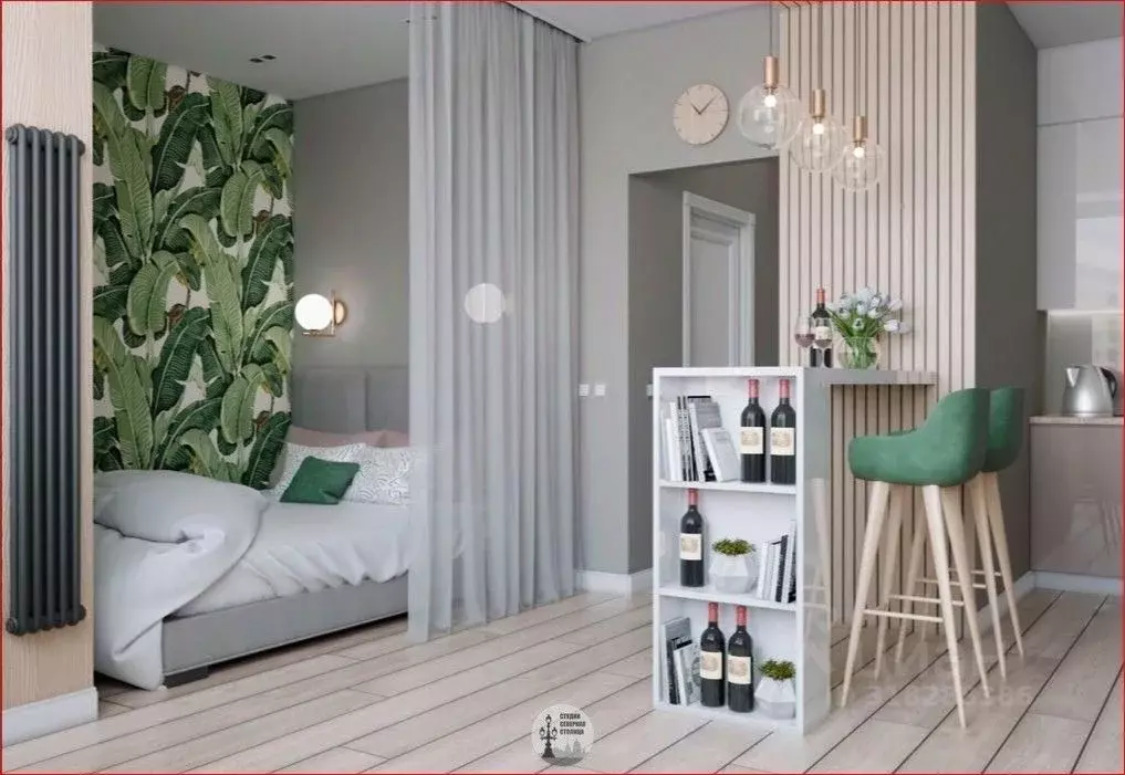 Студия Санкт-Петербург Литейный просп., 13 (33.0 м) - Фото 1
