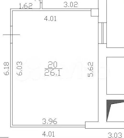 Офис, 26,1 кв.м - Фото 0