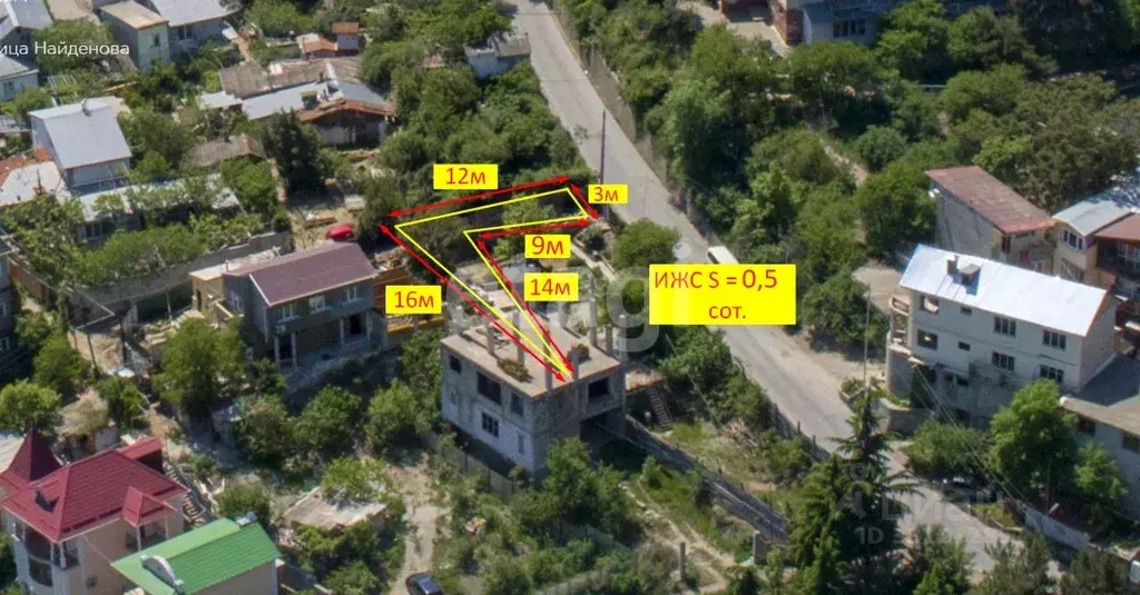 Участок в Крым, Ялта ул. Комсомольская, 6 (0.5 сот.) - Фото 1